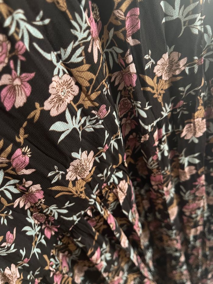 Robe imprimé fleurs bretelle - photo numéro 4