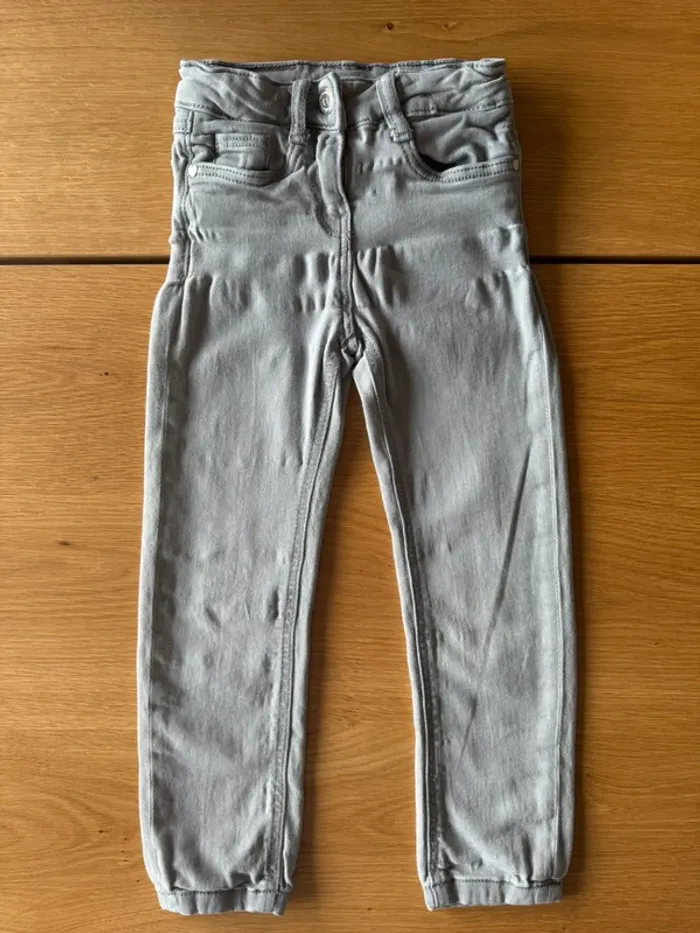 Jeans gris coupe skinny modèle Louise - Taille 4 Ans - photo numéro 6