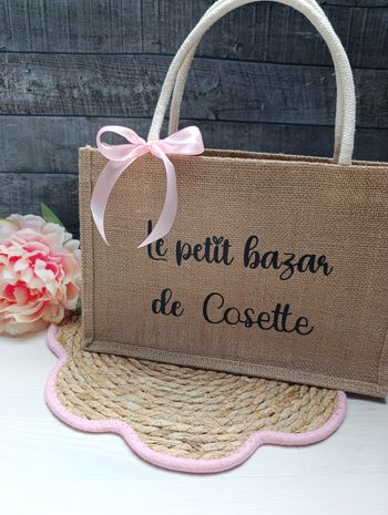 Sac toile jute personnalisé