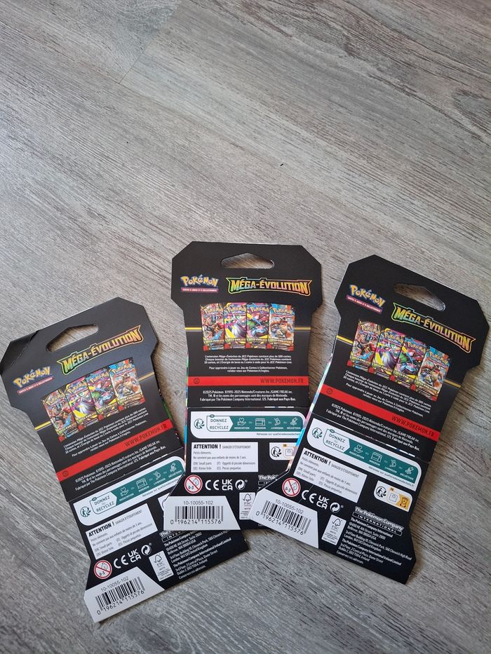 Lot de 3 booster Pokemon Mega Évolution - photo numéro 4