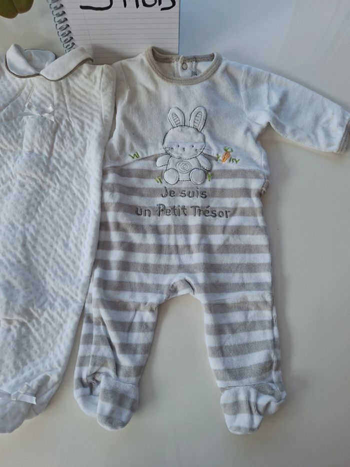 Lot de 2 pyjamas 3 mois - photo numéro 2