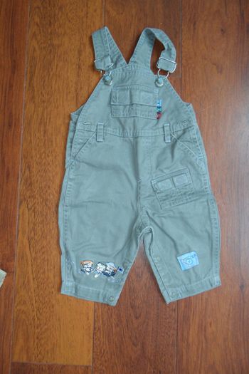 Salopette gris vert Garçon, Kimbaloo, T. 6 mois