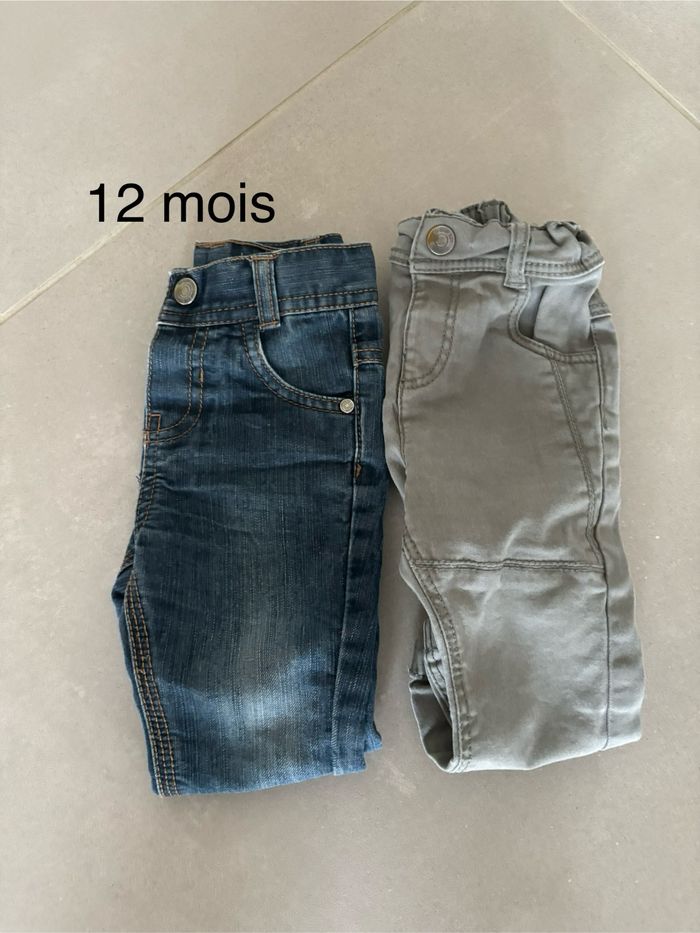Lot jeans 12 mois