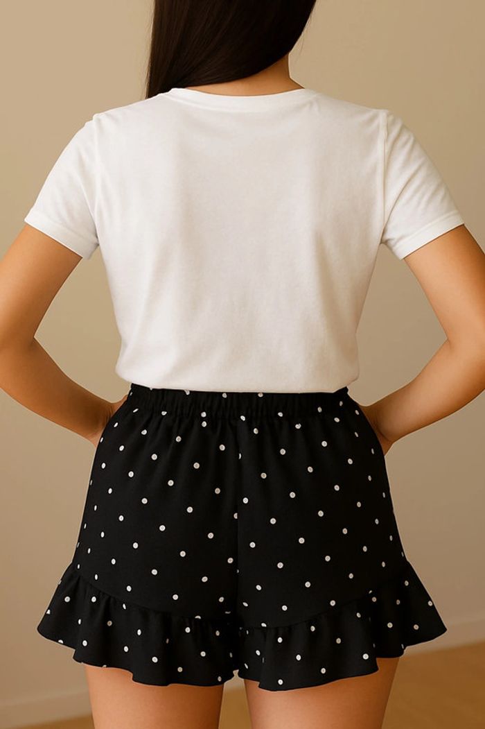 Short fluide à pois neuf - photo numéro 2