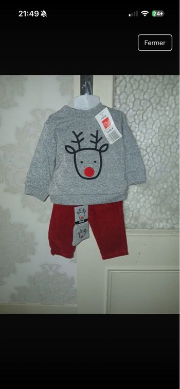 Ensemble garçon 6mois noel