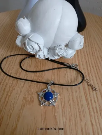 Solde 💝 Lapis azuli pierre naturelle collier Lithothérapie pendentif étoile