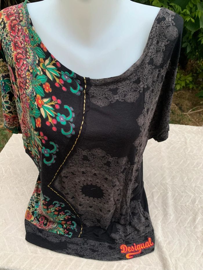 Teeshirt Desigual taille 38 oversize - photo numéro 2