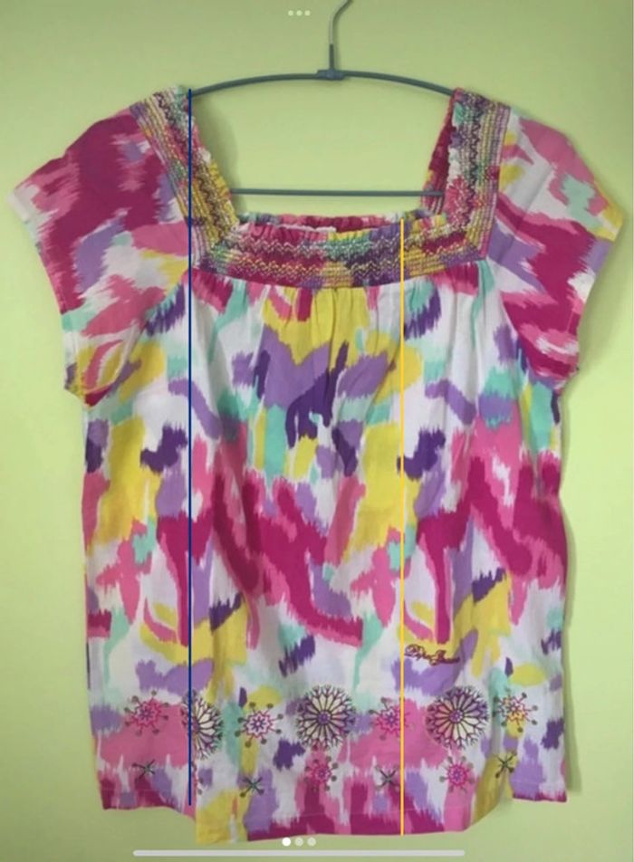 Splendide robe / tunique multicolore || 100% coton || pepe jeans - photo numéro 4