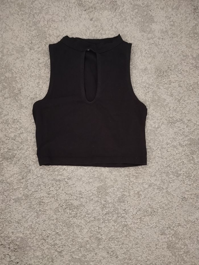 Crop top noir