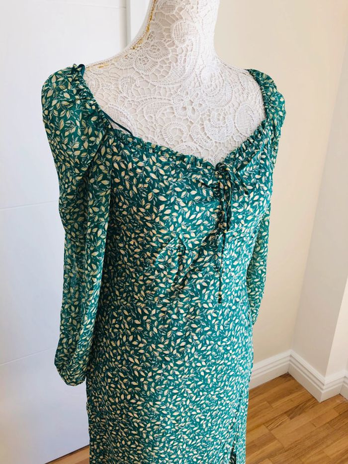 Robe d’été verte neuve Zara taille M/L - photo numéro 4