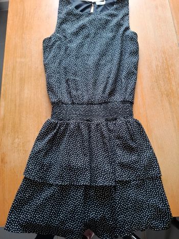 Robe noire cœur blanc