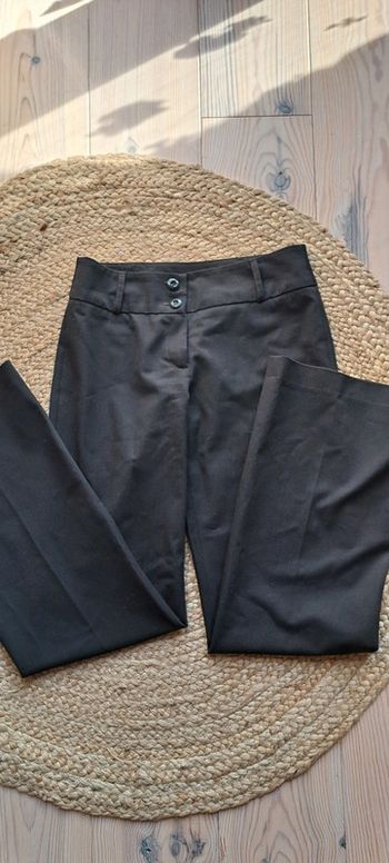 Pantalon tailleur brun foncé