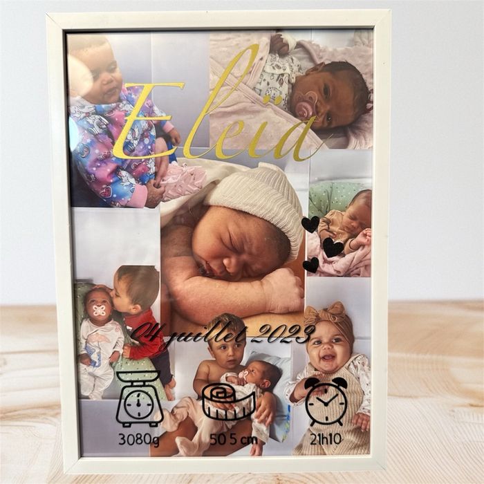 Cadre naissance personnalisée