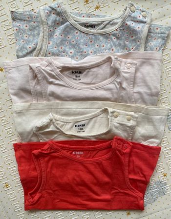 Lot 2 débardeurs - 18 mois