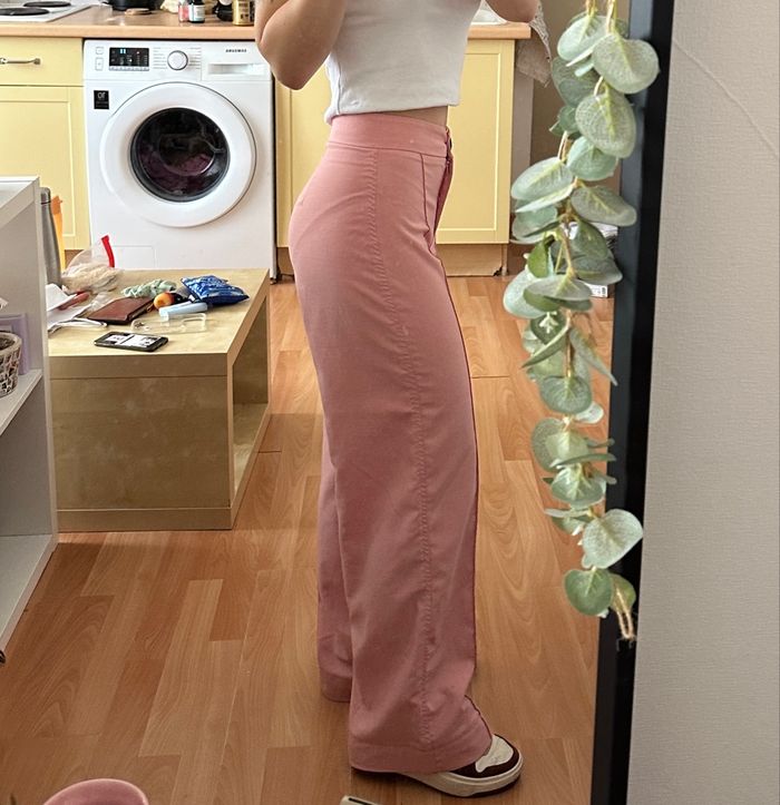 Pantalon fluide jambes évasées - photo numéro 2