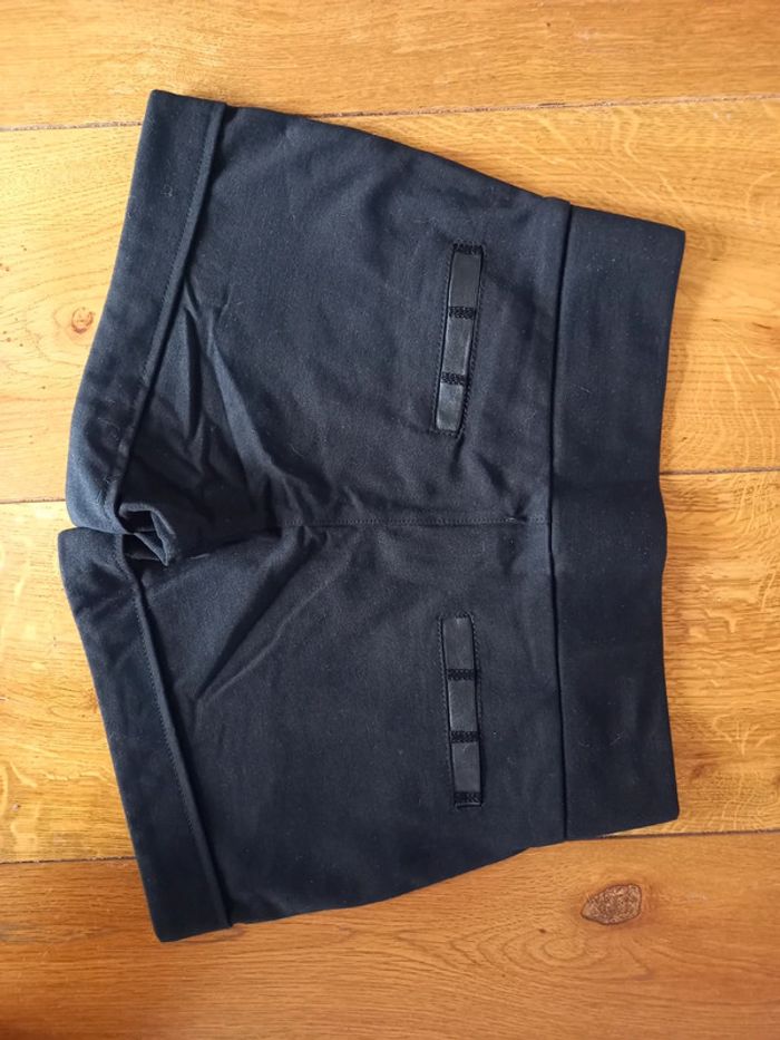 Short noir bi matière neuf - photo numéro 2