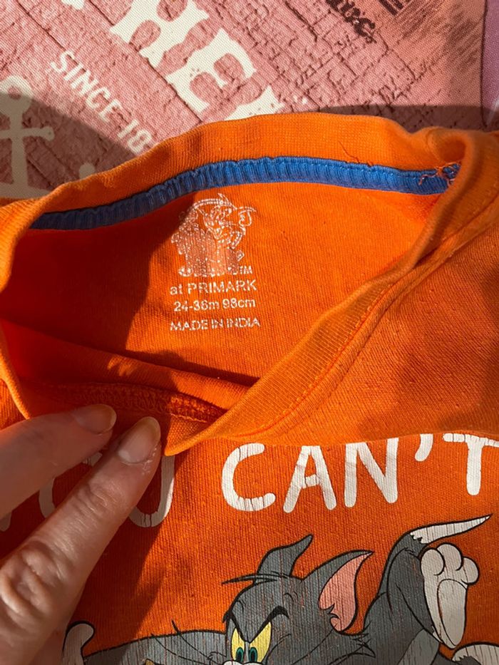 Pyjama garcon tom et Jerry orange - photo numéro 2