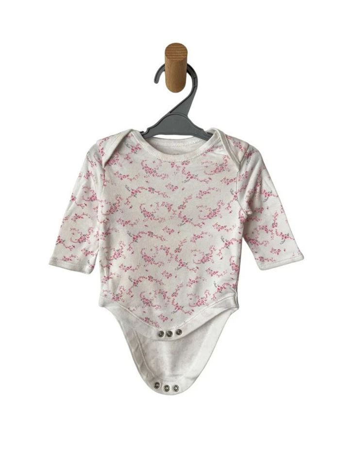 LOT de 3 bodies à manches longues roses et blancs - Early days 3 mois (62cm) - photo numéro 2