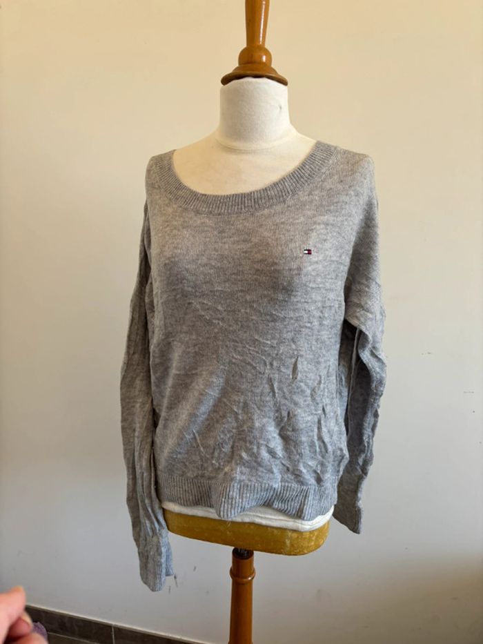 Pull gris basique, Tommy Hilfiger - photo numéro 5