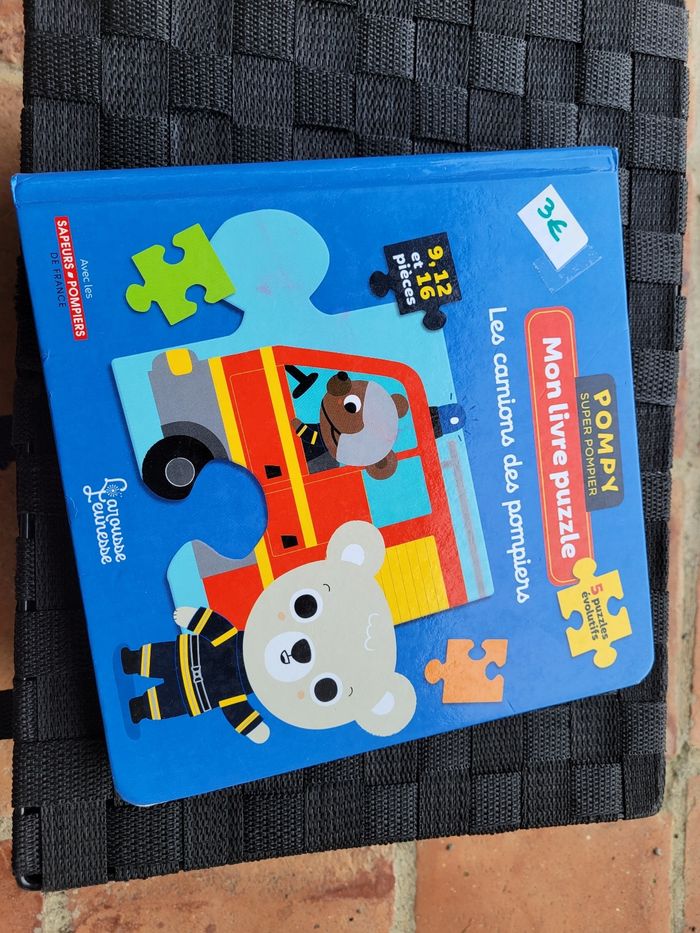Livre puzzle pompiers
