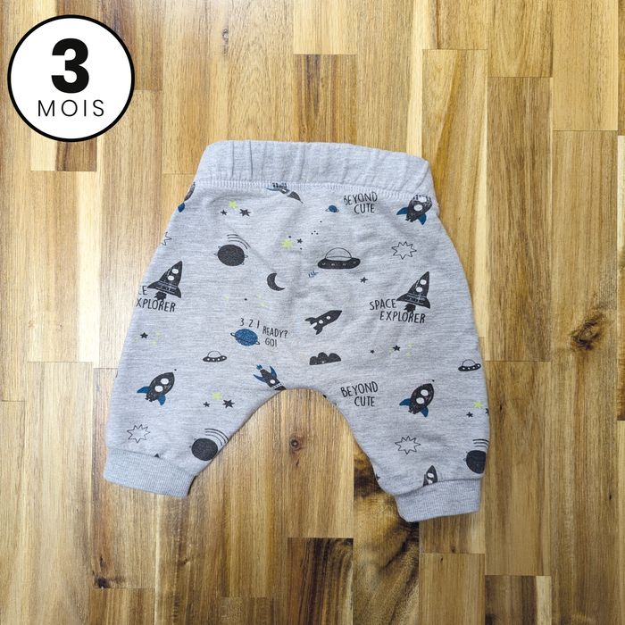 Ensemble Pull et pantalon chaud - Espace et fusée - 3 mois - photo numéro 6