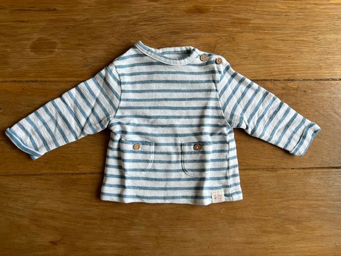 T-shirt ML Zippy 0/1 mois
