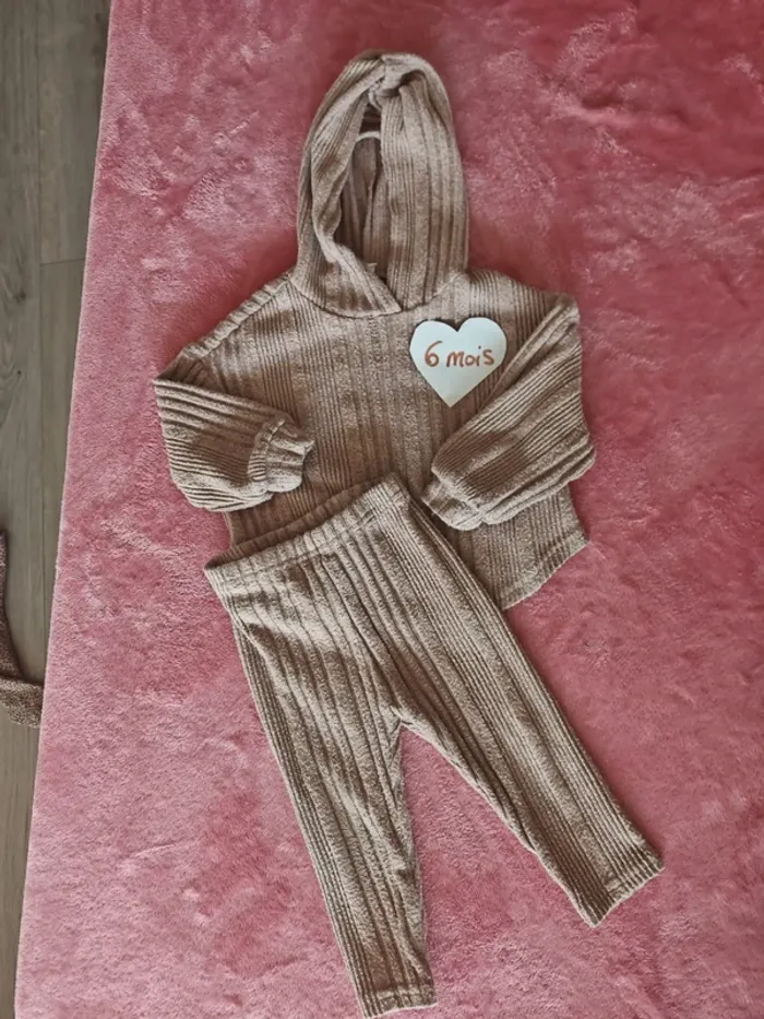 Ensemble jogging beige taupe - photo numéro 2