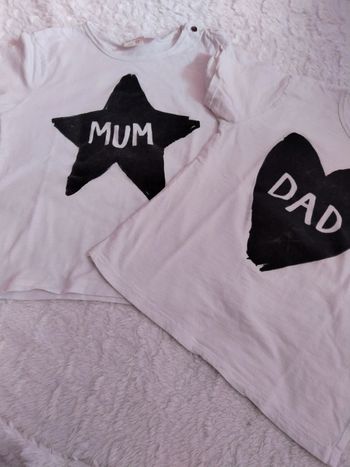 Lot de 2 tee shirts manches courtes 104cm