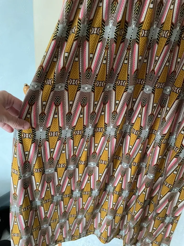 Jolie robe multicolore  manche longue - photo numéro 4