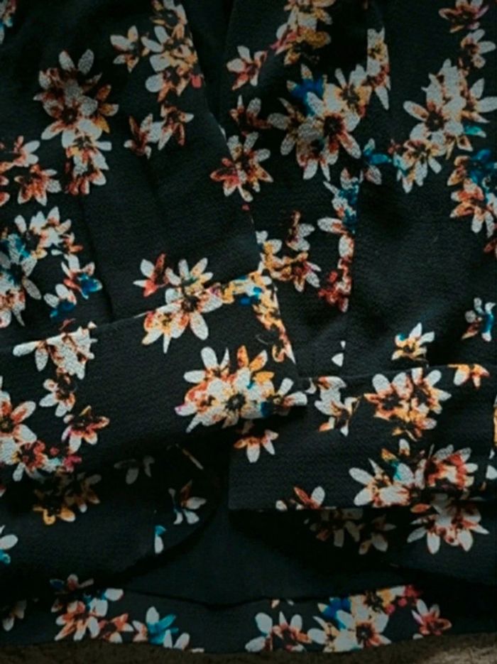 Veste blazer Pimkie noir imprimé fleuri - photo numéro 9
