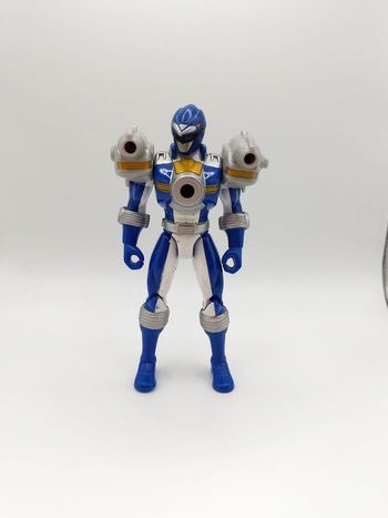 Figurine Bandai POWER RANGERS bleu 2006 14 cm Vintage