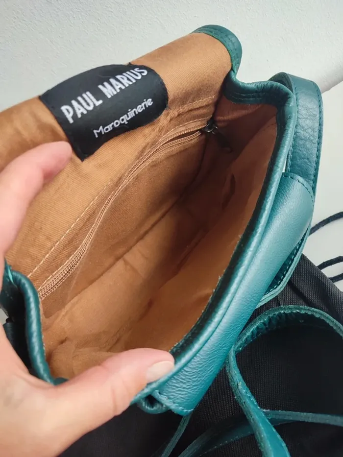 Sac en cuir le Bohémien Cobalt - Paul Marius - photo numéro 8