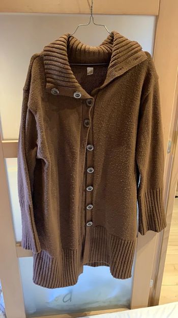 Veste longue épaisse marron 46/48