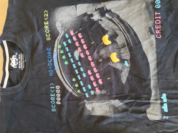 T-shirt rétro Space Invaders noir – Edition officielle Taito – Taille L - photo numéro 4