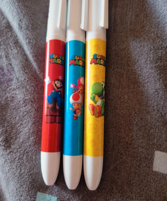 Stylos bic 4 couleurs Super Mario - photo numéro 2