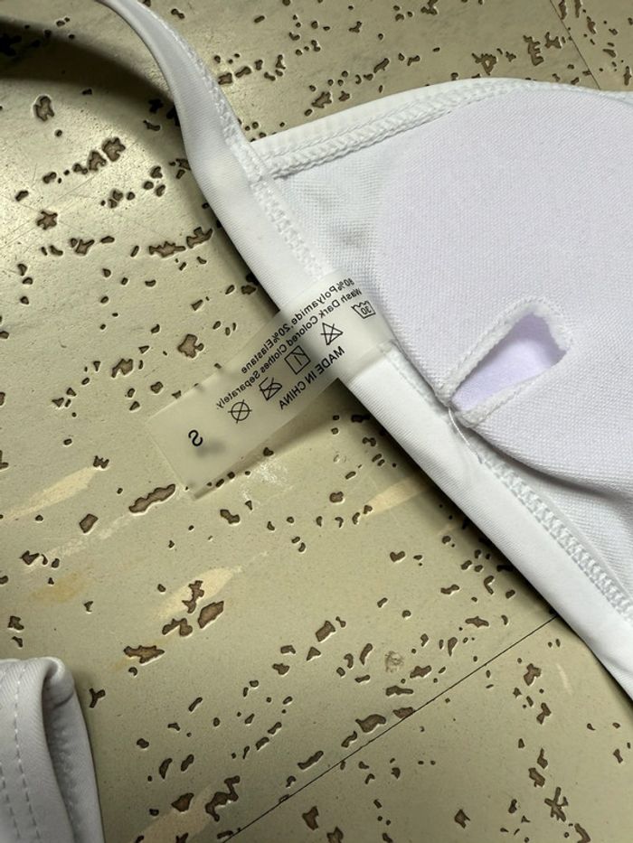 Maillot de bain 2 pièces blanc Shein - photo numéro 4
