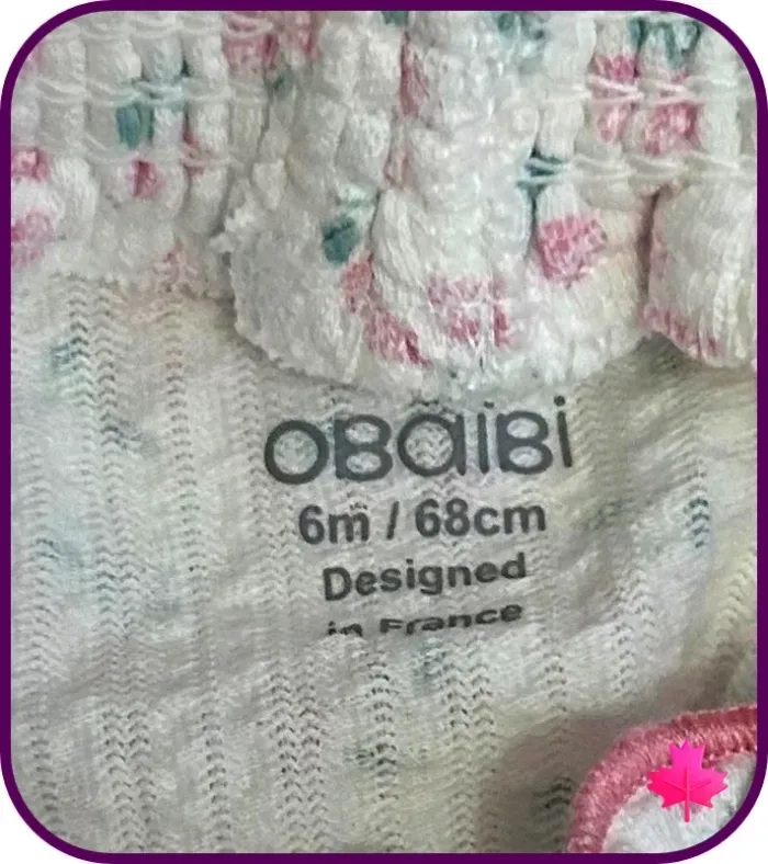 Lot 2 culottes bloomer Obaïbi | 6 mois (68 cm) - photo numéro 2