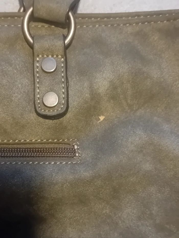 Sac à main et Bandoulliere, Grande Contenance Vert - photo numéro 14