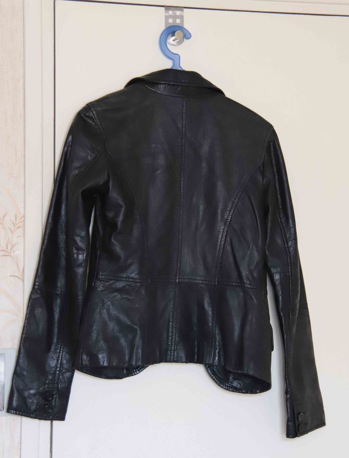 Veste en similicuir Bershka - photo numéro 3