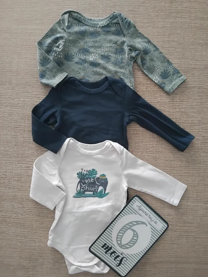 Lot bodys 6 mois / 68 cm