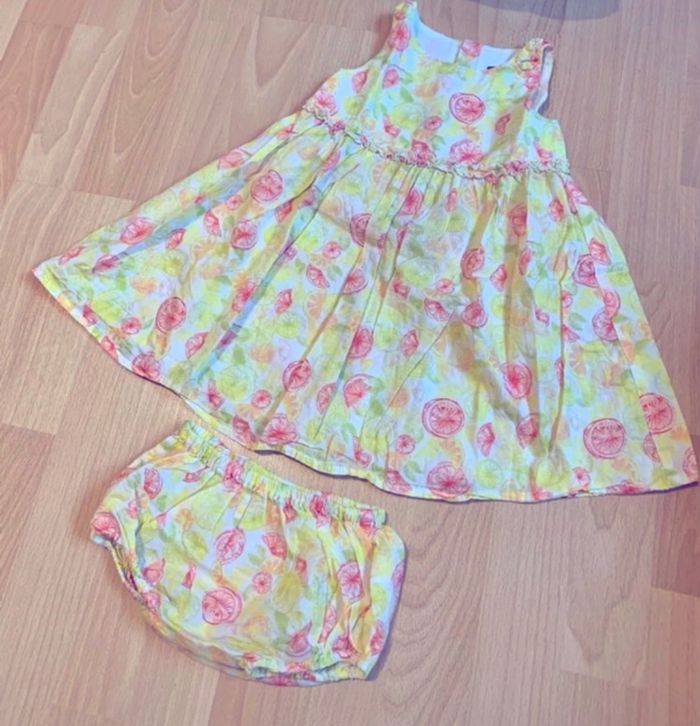 Robe et culotte agrumes