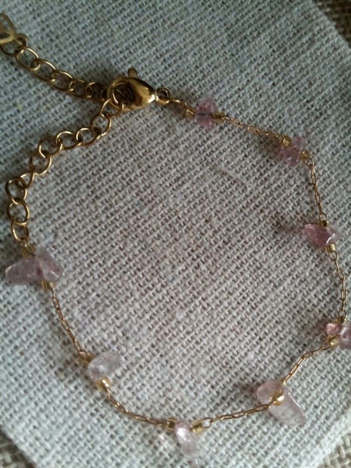 Bracelet en pierres de tourmaline naturelles - photo numéro 2