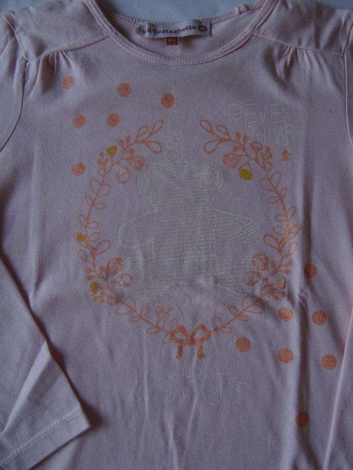 t-shirt rose 8 ans - photo numéro 3