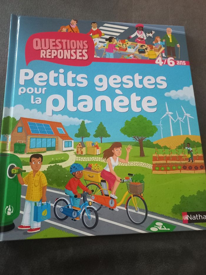 Livre questions réponses petits gestes pour la planète 4/6 ans