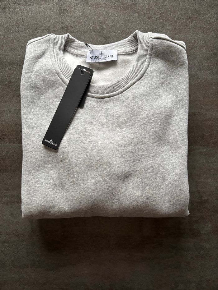 Pull Stone Island Grey - photo numéro 4