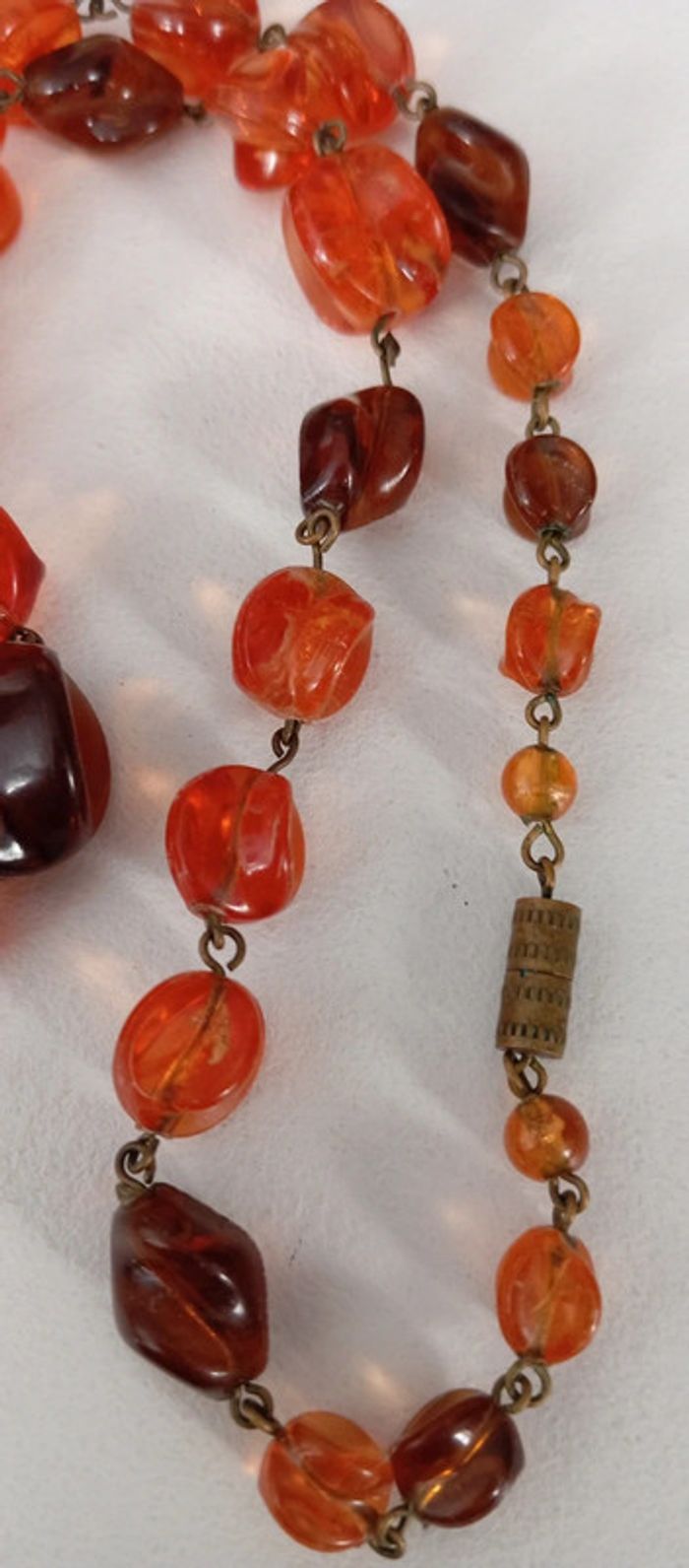 Collier vintage façon ambre - photo numéro 6