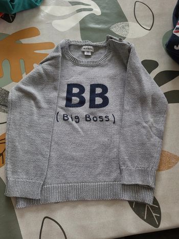 Pull gris 24 mois