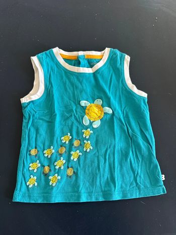 T shirt obaibi taille 12 mois 74 cm tortue