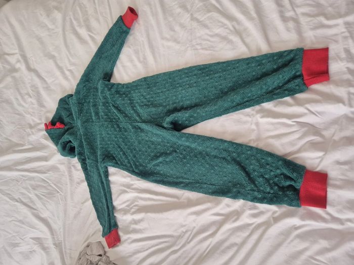 Combinaison pilou pilou Minky Vert Rouge dragon 9th avenue 8 ans - photo numéro 2