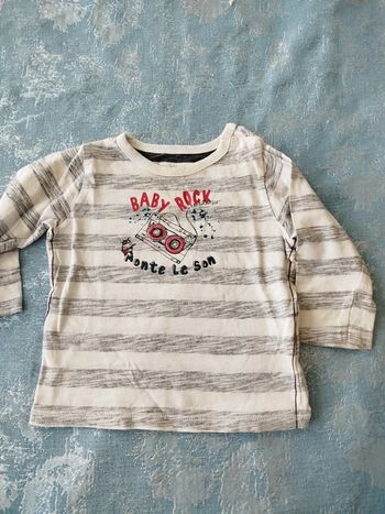 Tee-shirt garçon manche longue